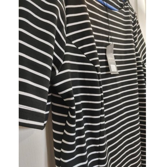 NWT PAPAYA STRIPES SHIFT DRESS with HIDDEN POCKETS (UK 16) - Picture 2 of 6